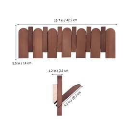 Cabilock Creative Wooden Wall Mounted Coat Rack - Piano Key Design Heavy Duty Hooks for Coats Hats and Bags Space-Saving Entryway Organizer