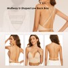 Low Back Bras for Women-Seamless Invisiable Backless Bras-Wireless Triangle Bralette