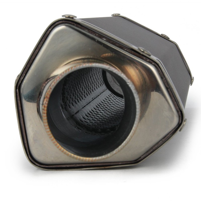 Universal 1.5-2" Inlet Hexagon Exhaust Muffler Pipe Slip On Scooter