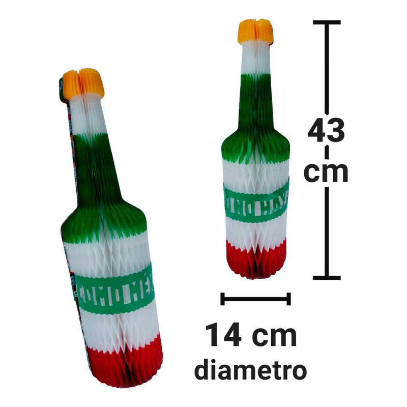 Artemex 2pack Botella Papel Picado 15 De Septiembre Fiestas Patrias