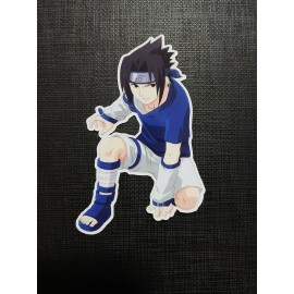 Naruto Sasuke Uchiha Glossy Sticker Anime Waterproof!