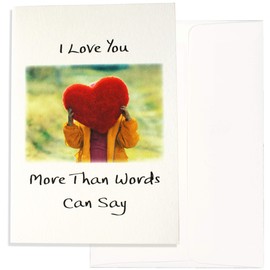 Blue Mountain Arts Greeting Card “I Love You More Than Words Can Say” Is the Perfect Birthday, Christmas, Anniversary, or Valentine’s Day Card for a Significant Other, by Douglas Pagels (PIX016)