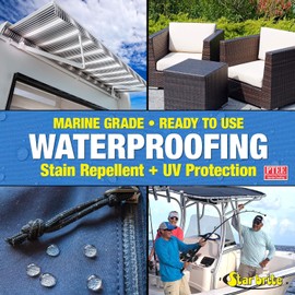 StarBrites StarBrite Waterproofing Protection with PTEF Gallon, Waterproofer + Stain Repellent + UV Protection - 2 Pack, White