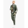 Lonsdale Barford Leather Boxing Gloves Olive/Black/White 12 oz