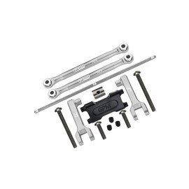 GPM Upgrades Aluminum 7075-T6 Rear Stabilizer Bar for 1/18 UTB18 Capra 4WD Unlimited Trail Buggy（AXI01002） Rc Cars (Silver)