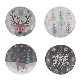 Pocket Warmers Round Set of 4 – Winter – Pocket Hand Warmers for the Cold Season – Gnome Santa Claus Christmas Gift