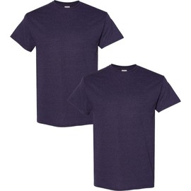 Gildan Men's Heavy Cotton T-Shirt, Style G5000, 2-Pack XL-BlackBerry