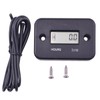 TCINDRR Black Digital Hour Meter Compatible with Riding Lawn Mowers