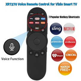 Universal Voice Remote Control for Vizio D, V, M, P, Series FHD 4K Smart TVs VQP65C-84 VQP75C-84 M65Q6-L4 V4K43M-0804
