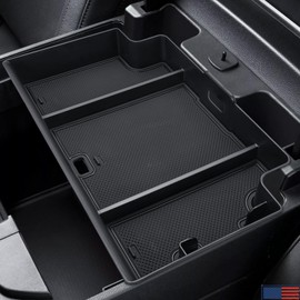 SPELAB Center Console Organizer Compatible with Chevy Silverado 2023-2025, Compatible with GMC Sierra 1500, 2024-2025 Silverado 1500, Sierra 1500 2500HD 3500HD Insert Tray Pallet Storage Accessories