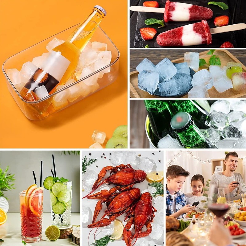 Ice Cubes Mold Silicone Easy Release 32 Grids Ice Tray