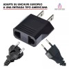 Importeek 20pz Clavija Adaptador Corriente Europa American Us Eu Viaje