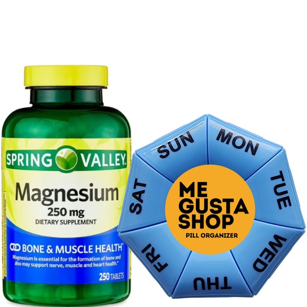 Magnesium Tablets Spring Valley Dietary Supplement for Bone & Muscle