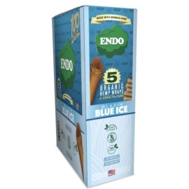 Endo Flavored Herbal Organic Wraps/w corn filters Blazin’ Blue Ice 5/5ct packs