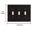 Modern Edge Decorative Wall Plate Switch Plate Outlet Cover, Durable
