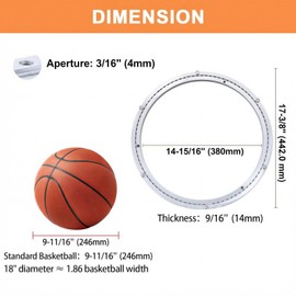 TamBee Lazy Susan Bearing 18 Inch - Heavy Duty Lazy Susan Base & Hardware, Silent Turntable for Smooth Rotation (Aluminum Alloy, 380LB Capacity)