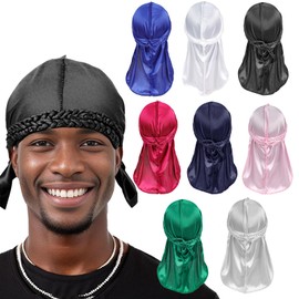 SJTYDX Do Rag Bandanas for Men Women Durag Skull Caps Motorcycle Headwraps UV Sun Protection Neck Biker Hat Hip Hop Headwear
