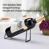 SuproBarware Stainless Steel Single Bottle Wine Rack - Set of