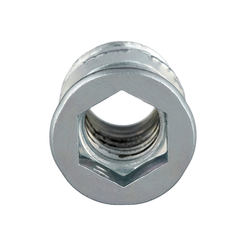 Composite sleeve with hexagon socket and wide collar made of