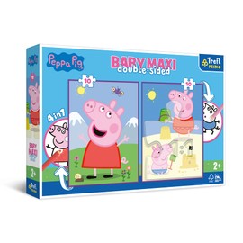 Trefl Peppa's Good Day 2x10 Piece Jigsaw Puzzle Peppa's Good Day Baby Maxi Print, DIY, Creative Fun, Classic Puzzle for Adults and Children from 12 Years Old