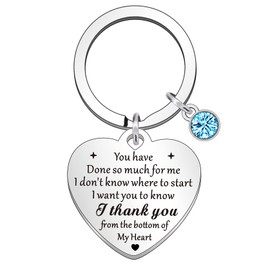 QMVMV Thank You Keyring Gifts for Friend Volunteer Special Teacher Teaching Assistant Mentor Midwife Gift for Women Thank You Colleague Keyring Keychain