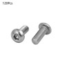 TA-VIGOR 120Pcs M3 x 8mm 304 Stainless Steel Button Head