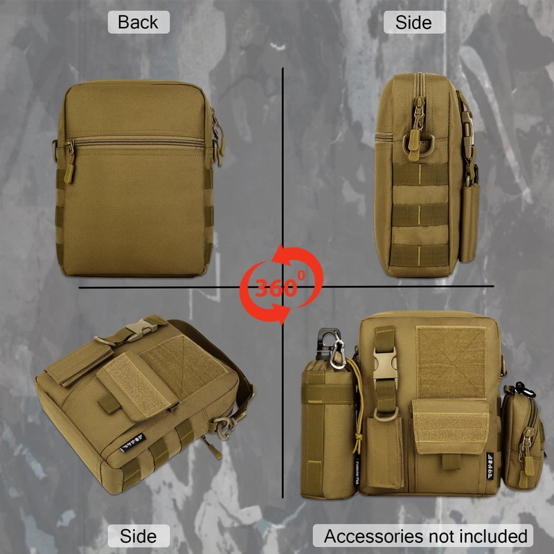 Protector Plus Tactical Messenger Bag Men Military MOLLE Crossbody Pack