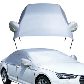 Parasol para Auto, Cubierta para Auto Protección, Funda Universal para Sol para Carro, Impermeable Cubre Sol para Automóvil, Accesorios para Carro con Tiras Reflectantes (M-Vehículo todoterreno)