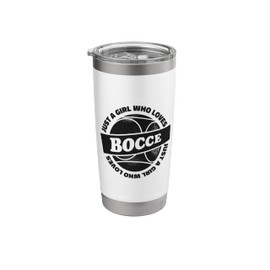 Just A Girl Who Loves Bocce Ball with Jack Bocci Bocce Stainless Steel Insulated Tumbler