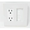 RiteAV - 2 Gang 15A Outlet Mesh-Brush Screwless Decorative Wall
