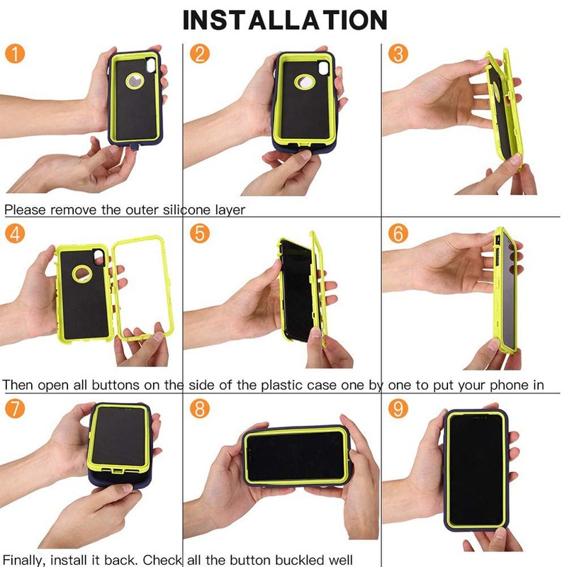 Annymall Bumper Case for LG V40 & V40 ThinQ, Heavy