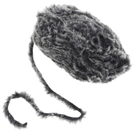 VILLFUL Faux Fur Chunky Yarn for Crocheting Fluffy Black Yarn for Knitting Blankets Caps and Scarves Durable Soft and Comfortable Crafting Material