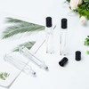 Yebeauty 12 Pack Clear Portable Sample Essential Oil Roller Massage