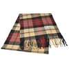 Glory Max Classic Plaid Striped Luxurious Checked Pattern Winter Scarf