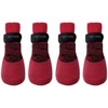 FouFou Dog 82542 2017 Rubber Dipped Socks, Small, Red