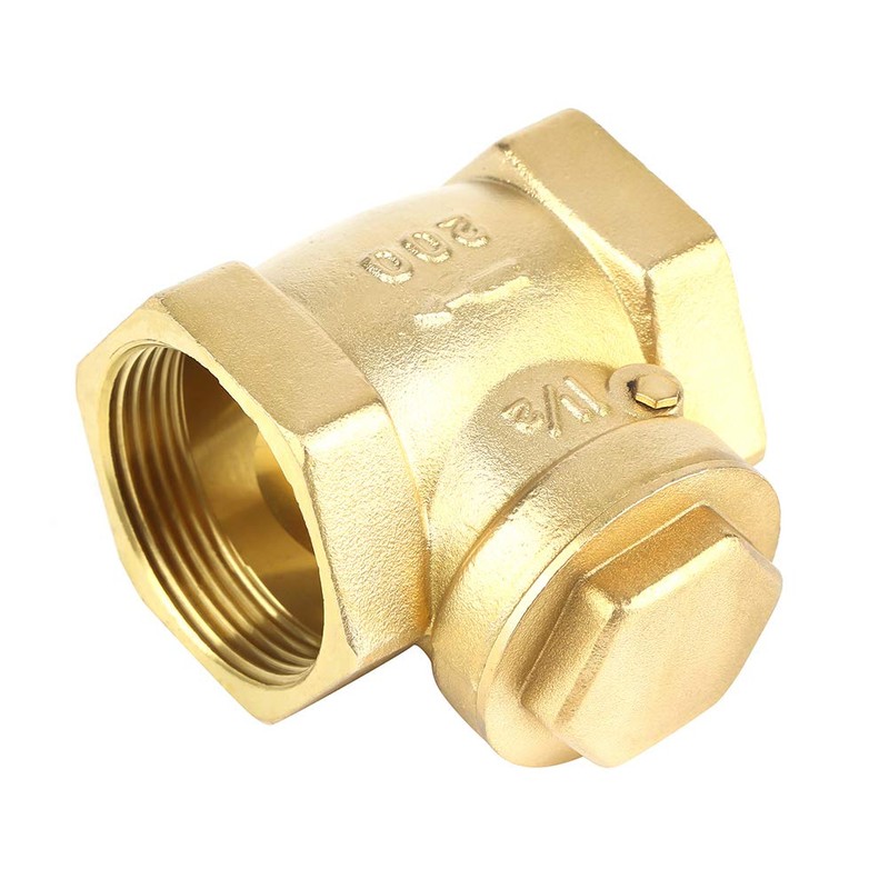 Non-Return Swing Brass Thread Brass DN40 Check Valve 232PSI Prevents