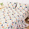 WINLIFE Kids Full Sheet Set Dinosaur Printed 4 Piece Cartoon