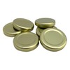 Bramley & Sage 43mm Gold Twist-off Replacement Jam Jar Lids