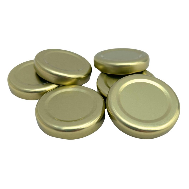 Bramley & Sage 43mm Gold Twist-off Replacement Jam Jar Lids