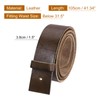 sourcing map Men Leather Belt Strap without Buckle Head, 1.5-inch