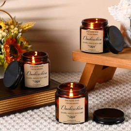 BBTO 3 Stück Dankeschön Geschenk für Frauen Sojawachs Duftkerzen im Glas Lavendel Duftkerzen Geburtstag Geschenk für Freundin Kollegin Mama Oma Stress Abbauen(Dankeschön Schön, Dass Es Dich Gibt)