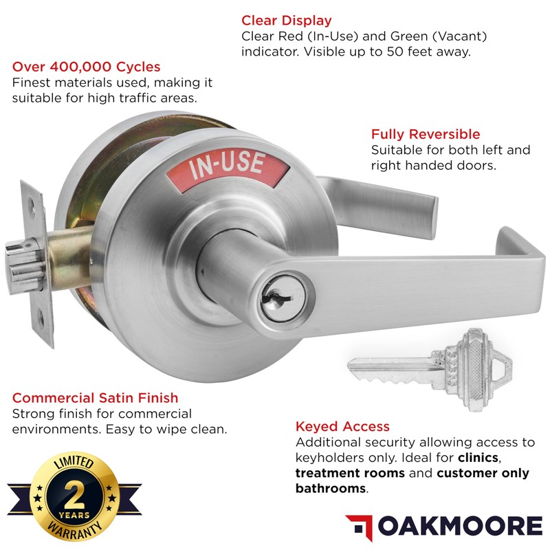 Keyed Entry Commercial Door Handle | Heavy Duty Commercial Door