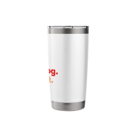 Eat Sleep Disc Dog Repeat for Frisbee Dog Trainers & Lovers Stainless Steel Insulated Tumbler