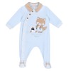 Chicco, Baby Boys Soft Warm Fabric Footed Teddy Bear Jumpsuit,