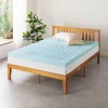 Mellow 4 Inch 5-Zone Memory Foam Mattress Topper, Cooling Gel