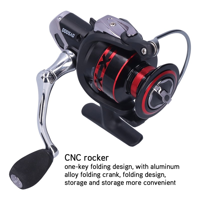 13+1 Bearing Spinning Reel 5.2:1 Gear Ratio Metal Wire Cup