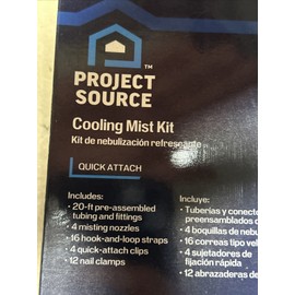 PROJET SOURCE Mist Cooling System Outdoor Portable Garden Patio Mister KIT Water Spray