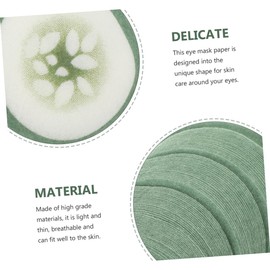 Healeved 200pcs Cucumber Eye Mask Blindfold Skin Care Tools Eye Skincare Pads Eye Care Pads Eye Care Tools Non-woven Eye Patches Eye Pads for Eye Care Eye Pads for Adults Non-woven Fabric