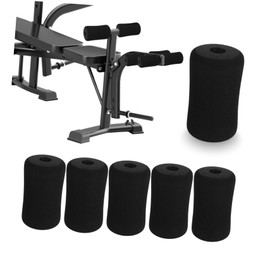NOLITOY 6pcs High Density Foam Foot Pads Rollers for Gym Equipment Replacement Inner Foam Covers for Leg Machine Exercise Comfortable Muscle Support
