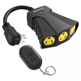 DEWENWILS Outdoor Wireless Remote Control Outlet Switch Power Plug Christmas - 3 Outlets